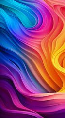 Abstract rainbow colorful background with some smooth lines