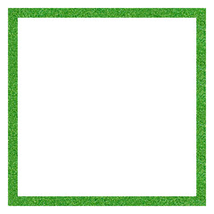 Green square frame decorative material
