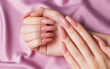 Female hands with beautiful manicure