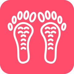 Vector Design Footprint Icon Style