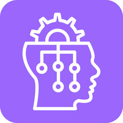 Vector Design Critical Thinking Icon Style