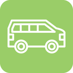 Vector Design Minivan Icon Style