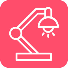 Vector Design Table Lamp Icon Style