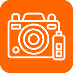 Vector Design Camera Battery Icon Style