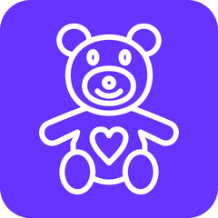 Obraz premium Vector Design Teddy Icon Style