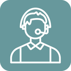 Vector Design Call Center Icon Style