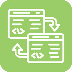 Vector Design Code Refactoring Icon Style
