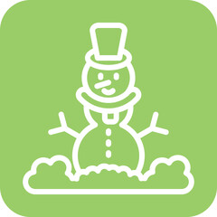 Vector Design Snowman Icon Style