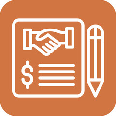 Vector Design Contract Icon Style