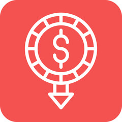 Vector Design Minimum Wage Icon Style