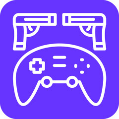 Vector Design Action Game Icon Style