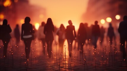 Fototapeta premium Blur Abstract People Background , Background HD For Designer