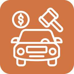 Vector Design Car Auction Icon Style