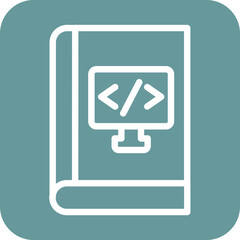 Obraz premium Vector Design Computer Science Course Icon Style