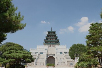 Nationales Volksmuseum im Gyeongbokgung Palast Komplex, Seoul City, Südkorea