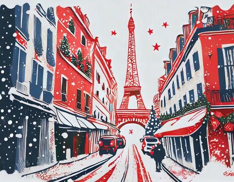 Merry Christmas on the streets of Paris
