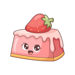 Cute Dessert Character Design Illustration