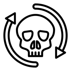 Death Cycle Icon Style