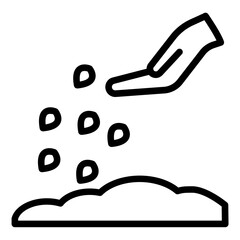 Seed Hand Icon Style