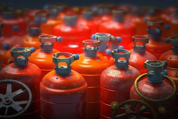 cylinders bottles gas Storage