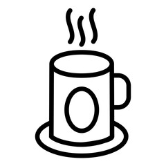 Hot Coffee Icon Style