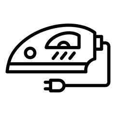 Steam Iron Icon Style