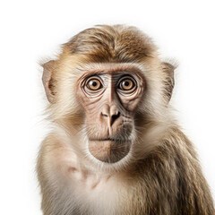 A Monkey  on white background