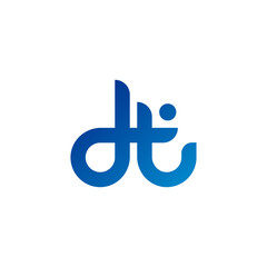 Obraz premium DT logo for education