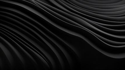 Black Matte Abstract Seamless Pattern - Digital illustration 