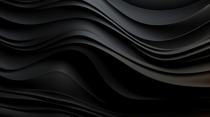 Black Matte Abstract Seamless Pattern - Digital illustration 