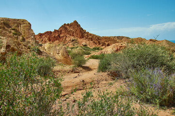 Fairy Tale Canyon. Kyrgyzstan.Central Asia
