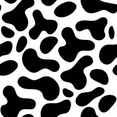 seamless black abstract blob pattern