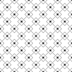 Seamless pattern of lines, circles and squares for textiles, texture, creative design and simple backgrounds