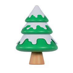 3d pine tree