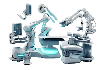 Robotic Surgical Precision System on a transparent background