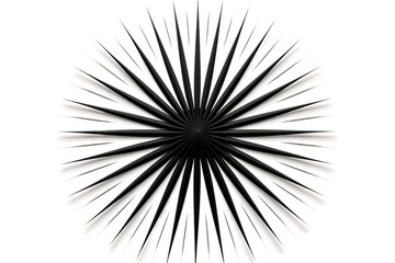 Central Radiating Triangle Pattern on a transparent background