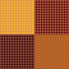 Thanksgiving seamless pattern. Thanksgiving seamless Flannel/ plaid/ tartan/ lumberjack/ gingham pattern set. Seamless vector pattern suitable for Halloween, thanksgiving set.