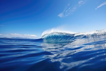 ripple wave forming around a jet ski on a calm sea