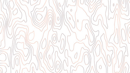 Topographic map background concept. Vector abstract illustration. Geography concept. The stylized height of the topographic map contour in colorful lines	