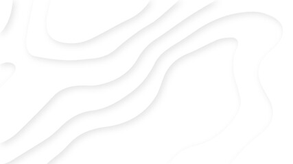White abstract geometric pattern background, wave and curve abstract background. Abstract wavy line 3d paper cut white background.	