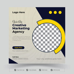 Digital marketing agency and corporate social media banner and post design template. Instagram screen social media and social network interface template. Instagram photo frame. Stories, liked.