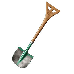 Gardening items: Shovel isolated on white background