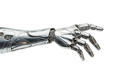 AI robot hand isolated