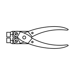 Clamping Pliers Icon For Logo And More