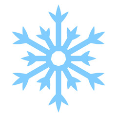 snowflake on white background