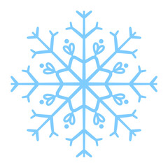 snowflake on white background