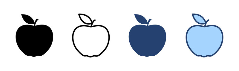 Apple icon vector. Apple sign and symbols for web design.