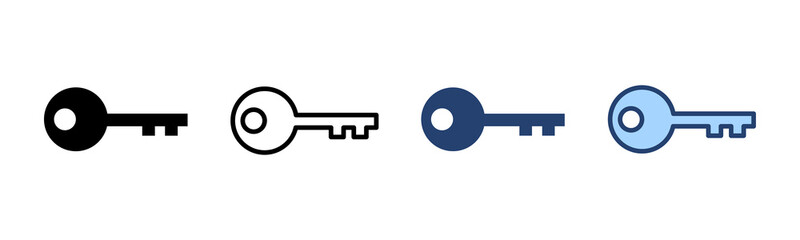 Key icon vector. Key sign and symbol.