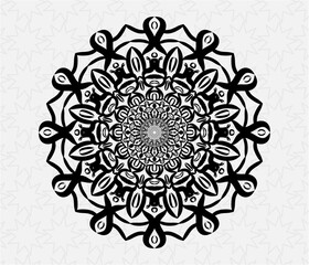 Luxury mandala background with golden arabesque pattern