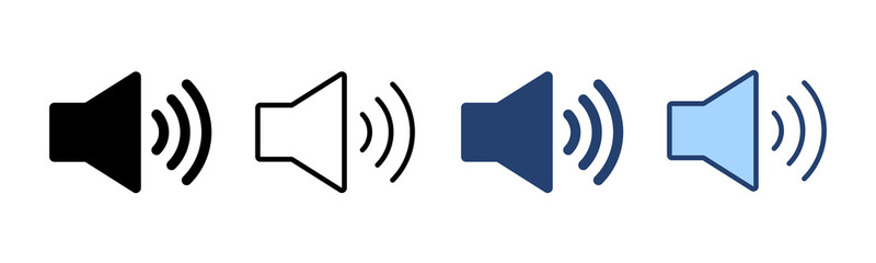 Speaker icon vector. volume sign and symbol. loudspeaker icon. sound symbol